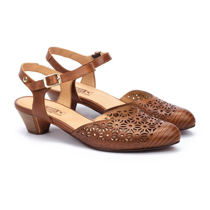 Women's Pikolinos ELBA Heels Sandals Brown | NZ S923180